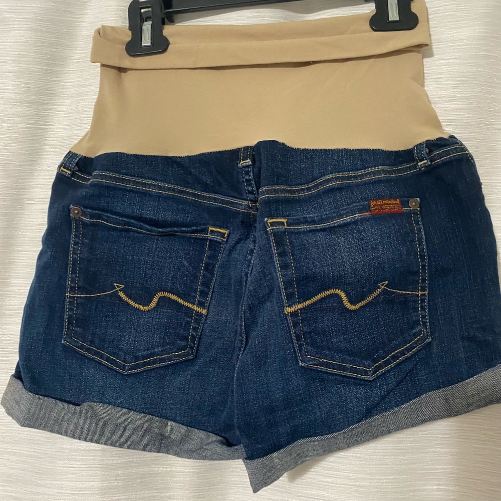 Seven for all mankind maternity shorts